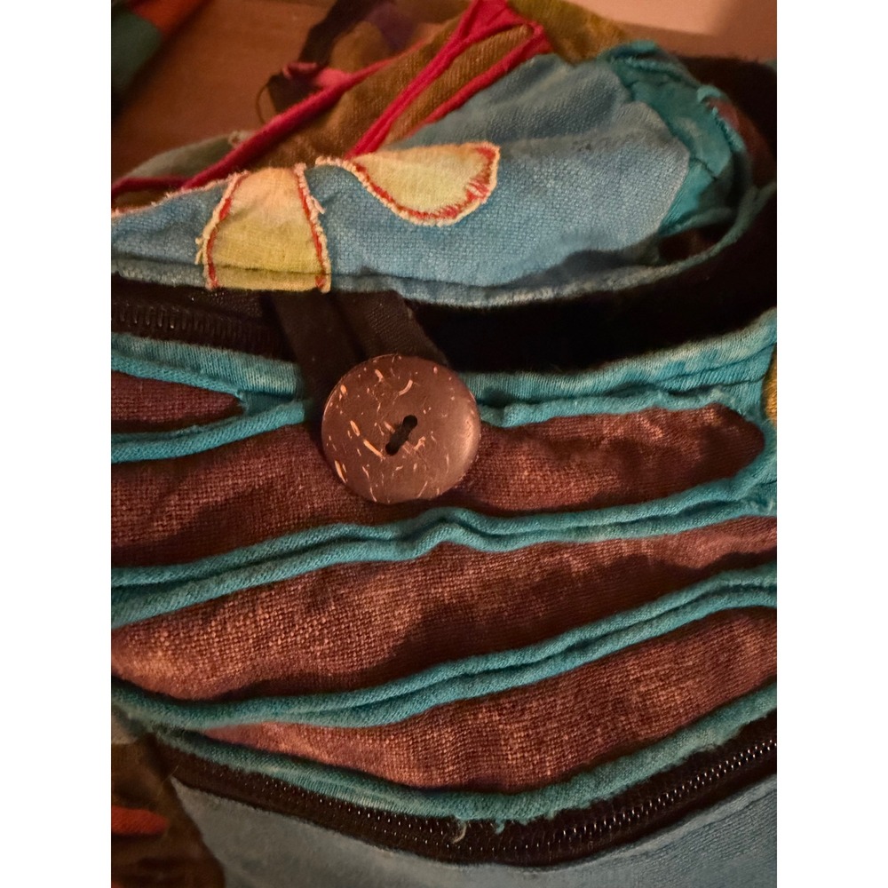 Rising International Patchwork Boho Flower Crossb… - image 5